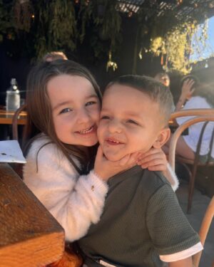 Kayla Itsines Instagram - Trying to get cute pictures of your kids: a series 😂