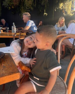Kayla Itsines Instagram - Trying to get cute pictures of your kids: a series 😂