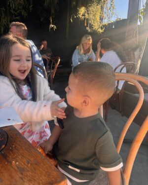 Kayla Itsines Instagram - Trying to get cute pictures of your kids: a series 😂