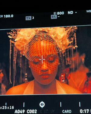 Kiersey Clemons Instagram - When I read The Young Wife script I saw Celestina with glitter tear drops on the day of her non-wedding wedding reflecting the mask she feels the pressure to wear carrying the weight of the inevitable future. I listened to a lot of Leon Bridges who plays my soon to be husband. I heard Tout Fout L’camp at a clown show in Montreal in 2019. I listened to it before most scenes. Tout Fout L’camp translates to “Everything’s falling apart!!” Sheryl Lee Ralph, who plays my mom spoke French in the movie and I imagined Celestina yelling the song with her mother when things weren’t so great - they’d end up falling into laughter. Celly went on to share it with Cookie played by Judith Light. They’d sing, scream and laugh. Jumatatu led us in a dance to this song after I played it for Tayarisha - our prompt was what is a song that describes your character?