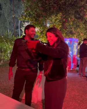 Kinjal Rajpriya Instagram - These Two ❤️ @iamaarohii @tatsatmunshi 
A unique wedding of our favourite people 🫶
Wishing you guys the best time together ahead !! #LotsOfLove 
Had the best of times with all together ✨
Picked my favourite candids from wedding !

And I did it, missed not a single function 😃 #PushedBackSocialAnxiety with fun & food 💃
