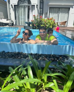 Kiwi Tandon Instagram - Little moments from Vietnam 🇻🇳 part -1 

1. Rocking Hot 💄 in a country where makeup is a rare sight—definitely standing out in the crowd! 🤣
2. Ocean  breeze, sandy toes, and us together 🌊💕
3. Me time for 🤳🙃
4.Our beautiful villa property @meliavinpearlphuquoc @meliahtlresorts must stay if u visit phu Quoc 
5.  Natures tiny wanderer 🐌 
6. My little world🫶🏻
7.Our private villa facing beach side 🏝️ 
8.. My best friend my little sis ❣️ ( it was our first actual trip after ages )
9- 15The famous bana hills , golden bridge 
16-19 Lantern city ( it’s beautiful in night) 
20. Good night 😴 

(Vacation , Vietnam vacation, travel blogger, travel pics, blog, beauty bloggers, Indian beauty blogger, chic style, fashion blog, minimal makeup, family vacation)

#travelreel #vietnamtravel #vietnamfood #vietnamtrip #vacationpost #vacationtime #summervacation #travelbloggers #beautybloger #pinklipstick #husbandandwife #vacation #vietnam #hanoi #beachviews #beaches #beachvibes #luxuryvillas #luxuryresort #phuquoc #sandandbeach