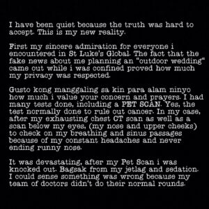 Kris Aquino Instagram - My story. My life. My new reality… #bawalsumuko #tuloyanglaban #lovelovelove