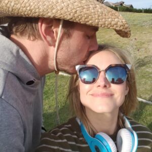 Kristen Bell Instagram - Happy birthday to the most affectionate 220 lbs man that ever exsisted. I cannot imagine life without you 💚💕

(The first pic is the first I ever posted on Instagram. The second is from our wedding day)