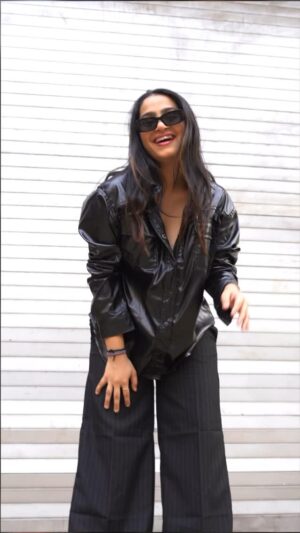 Kristina Patel Instagram - “Step into style with Coldplay vibes! 🎶✨ Trendy looks under ₹899, only on Myntra. Shop now and rock your fashion game! You can take it live!
#myntra #myntrafashion #myntratrendalert #kristinapatel #explore #fashion #trending #coldplay