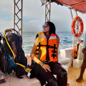 Krithika Babu Instagram - Another one ticked off the list -
officially Scuba Open Water Certified! 🌊✨ There’s nothing like taking a break from the daily grind to dive deep into a world that’s always captivated me and there’s no better way to experience its wonders than through scuba. Ready for the next adventure!” 

Thank you @saltybonedivers and @nnpavel for such a fun learning experience!