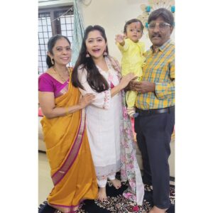 Lahari Arundhati Vishnuvazhala Instagram - All about @lishan.official bhogi pallu celebration 🤩🥰😍💐 @lakshmimani_r