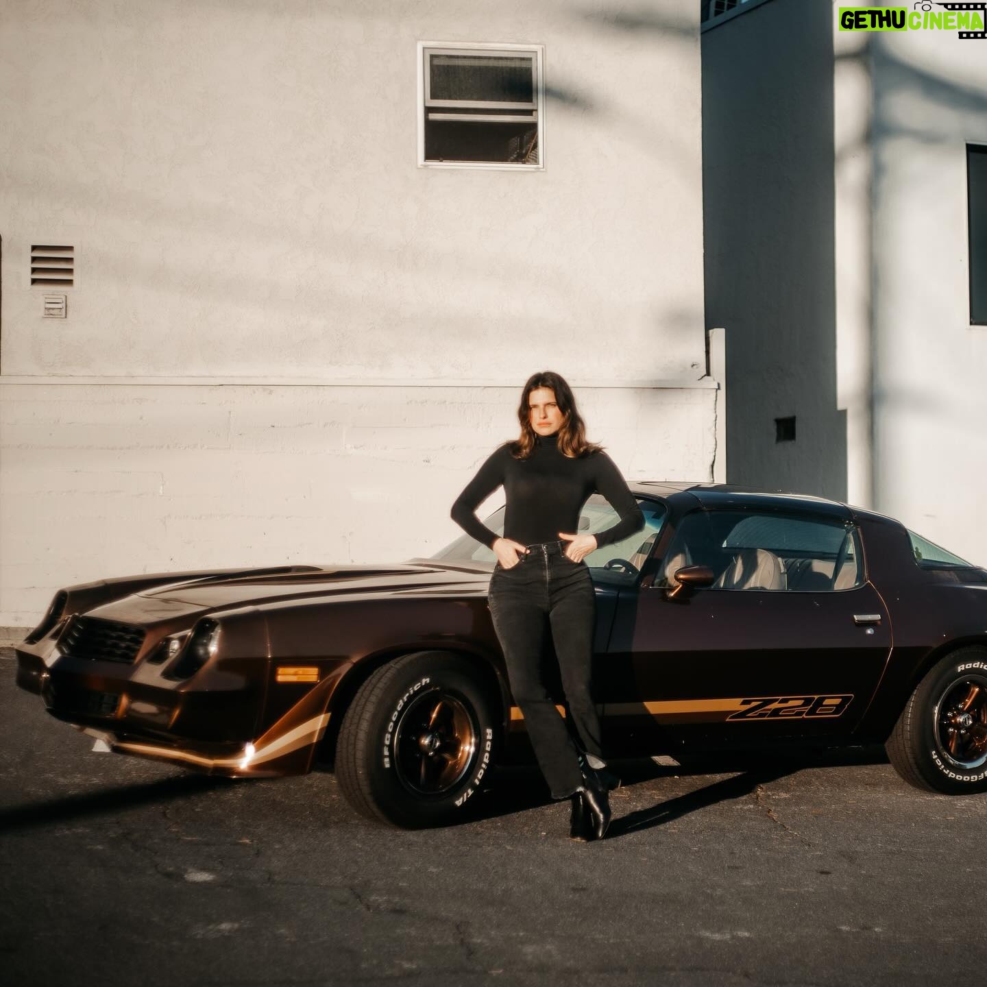 Lake Bell - 6.5K Likes - My 1979 z28 Camaro (whose name is Janet) will be on the market soon… been a great ride, Jan.
Pix by dear friend & talent @jessicacalleiro ❤️