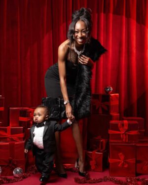 Lala Milan Instagram - Merry Christmas 2024🎁🎄 Yall, This is Jayce’s first Christmas and I was super emotional while taking these photos with him🥹 For me, Motherhood is the gift that gives daily❤️ Sending all of you love and holiday joy✨