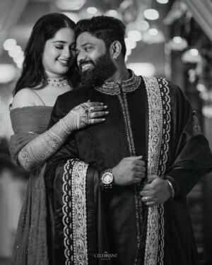 Laxmi Shetty Instagram - ❤️

📸 @thecelebrant.in 
Decor @gowjee_events 
Sahils Outfit: @dapperanddare.in 
Laxmi’s outfit : custom made @beyondusual_ 
Makeup & hair: @megna_alva @manish_hairstylist 
Jewelry : @tdfdiamondsandgold 

#SahilKeGharAayiLaxmi