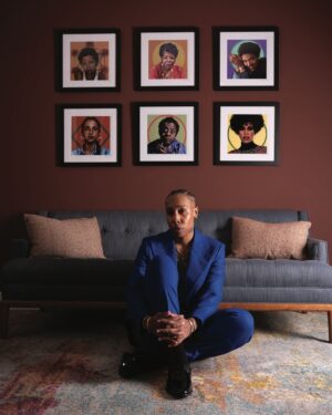 Lena Waithe Instagram - So much joy in this moment. Grateful to share and celebrate our stories together. Thank you.

On the cover of ‘Produced By’ magazine | @producersguild. 

Suit by : @waraire___ 🕊️ 

Photographed by @chrrislowe. Written by Lisa Garibay.