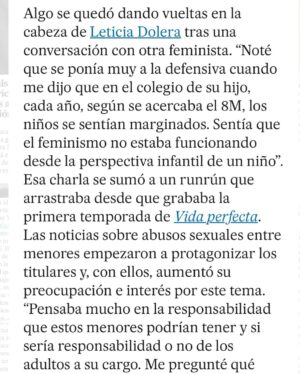 Leticia Dolera Instagram - Este domingo ha salido una entrevista en @el_pais que me hicieron durante la última semana de rodaje. 
Está completa en su web, mientras tanto, nosotras seguimos trabajando en PUBERTAT. 💜
