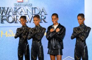 Letitia Wright Instagram - Monumental moments.
Another stone added to this journey towards legacy. 
I couldn’t have achieved this without my INCREDIBLE supporters! 

The Madame Tussauds team did an amazing job! 

3 Locations with Shuri! 🖤

@madametussaudsusa 
@tussaudssydney 
@madametussaudsamsterdam 

Much love 🫂