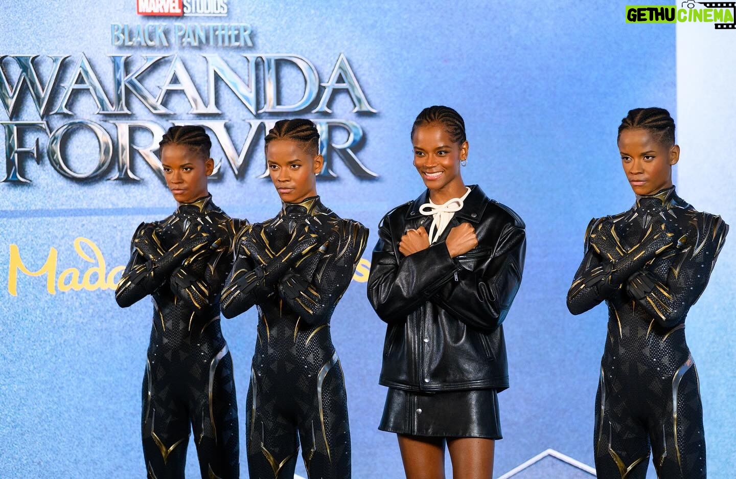Letitia Wright - 341.3K Likes - Monumental moments.
Another stone added to this journey towards legacy.
I couldn’t have achieved this without my INCREDIBLE supporters!
The Madame Tussauds team did an amazing job!
3 Locations with Shuri! 🖤
@madametussaudsusa
@tussaudssydney
@madametussaudsamsterdam
Much love 🫂