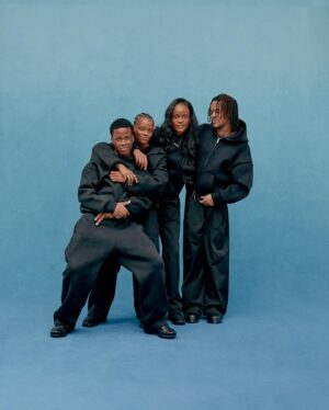 Letitia Wright Instagram - Introducing the final segment of our Welcome Home campaign, featuring @letitiawright and her family on this special Christmas Day. A celebration of family, connection, and the beauty of coming together during this season.

For Letitia and her two younger siblings and cousin - Mariam, Hakeem & Rushan, the idea of home is all encompassing—it’s love, trust and a place of safety. Vulnerability and the process of building one another is a shared experience amidst their family.

When speaking to Hakeem about the feeling of being alongside his family on a campaign, which had never been done before, he expressed a sentiment of pride and belief of this being a direct result of love between his family and within the team, to be able to produce an authentic culmination of multiple forms of family.

Additionally, speaking to Mariam about how her family has formed who she is today, she said that they’d been the rock of her life, being there at every crucial step of her development from child to young adult.

Lastly, when asking cousin Rushan about his family’s importance to him it was as simple as it being everything to him. Nothing compares to the genuineness and real truthfulness of your family’s love.

In this collection, Letitia and her family wear a mixture of Night V2 Zip Hoodies & Pullovers, alongside Night V2 Stacks & Night Bermuda Nylon Pants. Their uniformity remphasises the solidarity they share between each other, through all they’ve experienced together as a family.

From our family to yours, wishing you a Merry Christmas filled with love, connection, and the warmth of togetherness.

Shot by @feng_ish 
Lighting Gaffer: Akira Trees @a.trees 
Creative Director : @emxxuel 
Assistant to Creative Director: @michaelkings._ 
Producer: Abiola @abiolaa.k 
Assistant Producer: @deborahray_ 
Stylist: @marikabastien 
Stylist: @kadz.david 
BTS: Luca Allick-Smith
Assistant: @amarachifelix_ 
Assistant: Daniel Atere 
Assistant: Blessing Arogula-Kadejoh
MUA: @vinvivaa 
Hair Stylist: @brendafordhair 

#WelcomeHome #MerryChristmas
