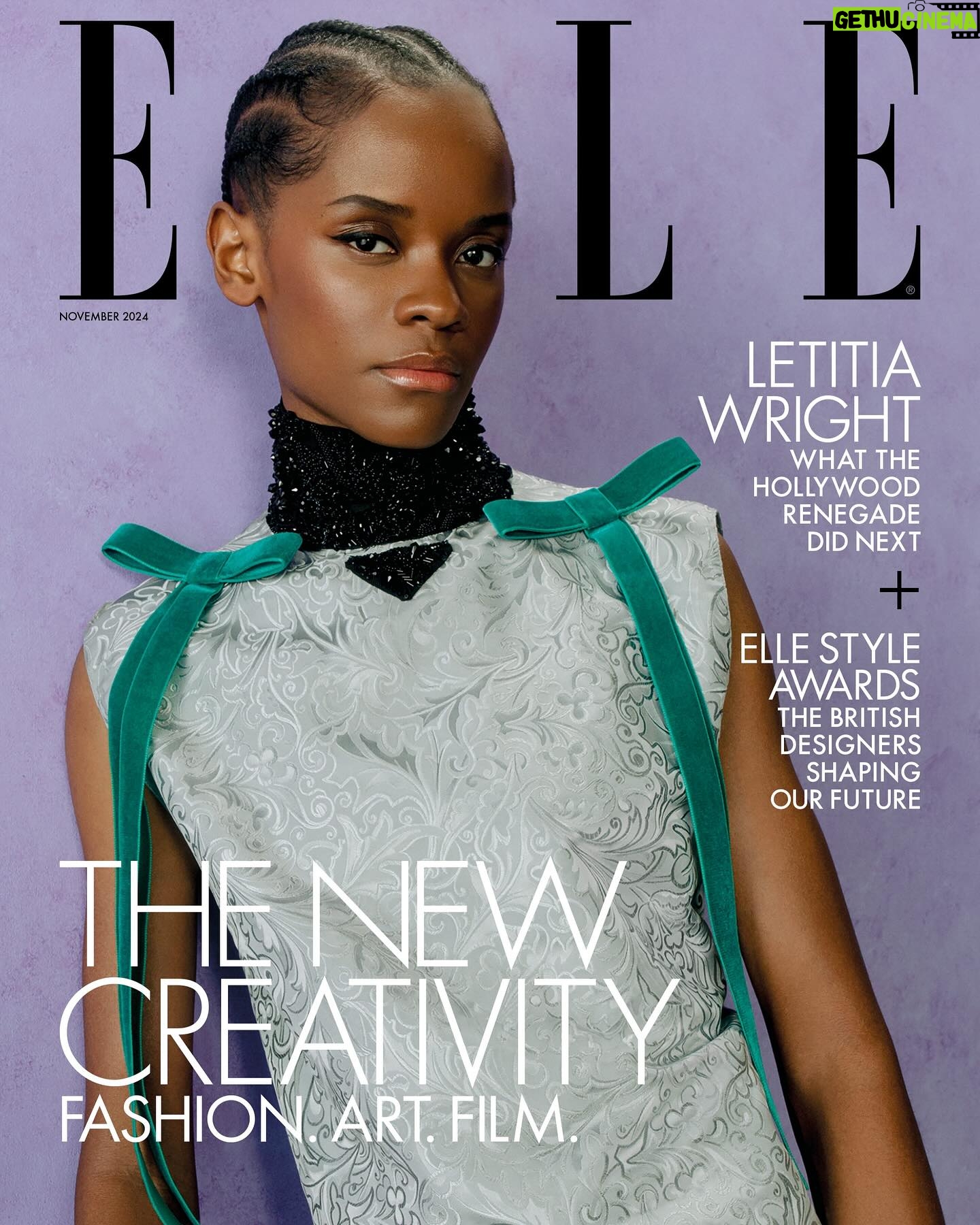 Letitia Wright - 18.3K Likes - Poised to become one of the greatest actors of her generation, @letitiawright is also excelling behind the camera. The BAFTA winner opens up to @shannonmahanty about turning her hand to directing, navigating grief and finding power in fashion for the November issue of @elleuk.
Read the interview at the link in our bio.
@letitiawright wears @prada
EIC @kenyahunt
Photographer @christinaebenezer_
Stylist @rudysimbabetty
Design Director @zoyakaye
Deputy editor @lenadecasparis
Fashion Director @avrilmair
Group Entertainment Director @lottielumsden
Entertainment Editor (special projects) @nicolafahey
Special Projects Bookings Director @jeslucy
Writer @shannonmahanty
Production @_abiihollister @tmscsy
Stylist assistant @hadyaa_
Set design @juliadiasstudio
Hair Stylist @stefanbertin
Hair Braiding @brendafordhair
Makeup Artist @Frankiedaniella
Nails @tinubellomanicurist