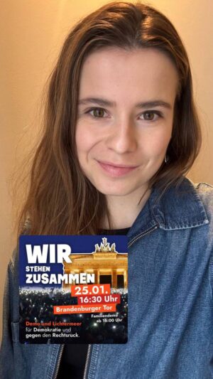 Luisa Neubauer Instagram - Wir bleiben nicht still. Sagt es weiter. 
Berlin, 25. 1. am Brandenburger Tor. ❤️‍🩹