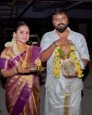 Manimegalai Instagram - Hussain Manimegalai சொந்த வீடு HOUSE WARMING day 🥰
CHENNAI - Dec 5th 2024 🧿🧿🧿 

You all know abt our Journey from Day 1 of our Marriage. From struggling to pay 10k as a Rent on our first year of Marriage to Owning a Premium Apartment in Chennai’s Prime location is a Biggest Ever DREAM & an Achievement For us.

Starting From Zero & Leading a life without any Support actually Made us Stronger & gave us Confidence 💛 As we are celebrating Our Wedding anniversary tomo We are very Happy & Humbled to Share our Happiness to You on the same Anniversary week. Booked this house on 2021, Was eagerly waiting for Handover & Finally the day has arrived. We dreamt of it, Worked harder & God blessed us With this Lifetime Gift 🙏 Need all ur Wishes & Blessings as always Chottii’s 😎

SRI RAMA JAYAM
MASHA ALLAH