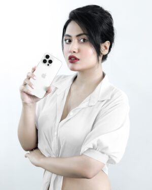 Manvi Chugh Instagram - My New iPhone 15 Pro Max White Titanium matches my soul @apple