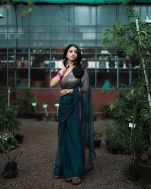 Manvita Kamath Instagram - 🦋🌸🧿
.
.
.
.
@laxmikrishnaofficial 
@suhas_sapthagiri 
@art_by_rekhakarthik 
@geetha_celebritymakeover