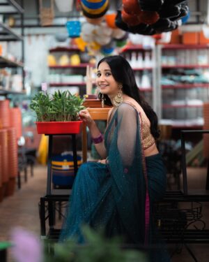 Manvita Kamath Instagram - 🧿🧿🧿🧿
 .
.
Wardrobe and styling @laxmikrishnaofficial 🤗🤗🤗
Mua @art_by_rekhakarthik 
Hair @geetha_celebritymakeover 
Photography @suhas_sapthagiri