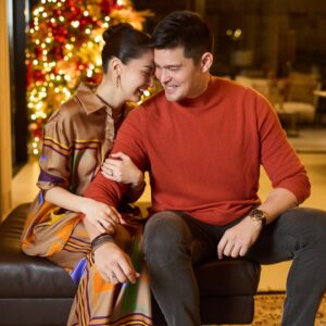 Marian Rivera Instagram - Wrapped in love and holiday cheer with my favorite person by my side. Merry Christmas from us to you! 🎄❤️✨
