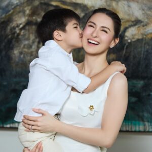 Marian Rivera Instagram - Always a sweet boy—cuddles first, then off to church! 🥰