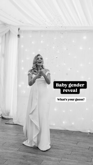Maude Hirst Instagram - 🤍GENDER REVEAL🤍

I did a surprise gender reveal at our wedding and it was magical. Not even my husband knew (out of choice of course). Being with our loved ones to share this exciting news was so special. A moment i will treasure forever. 

So I wanted to share that moment of magic and share that we are having a… (see the video above).

Can’t wait to meet our little one!

#genderreveal #babyontheway #pregnancy