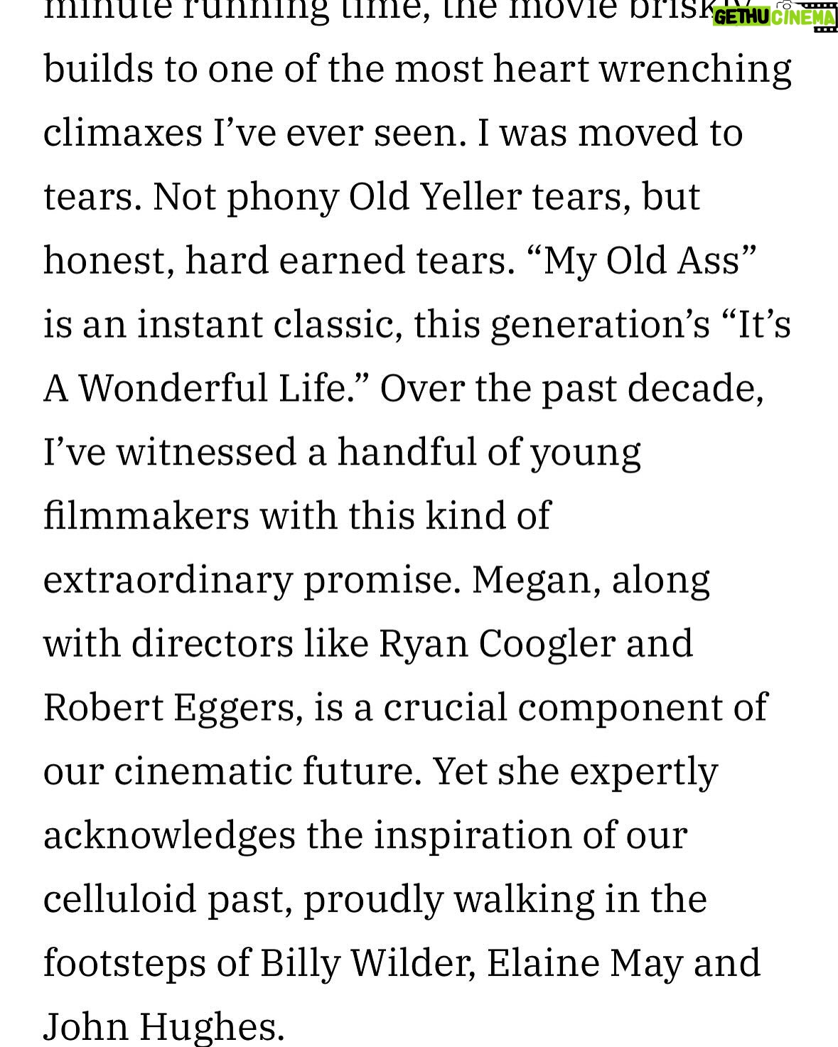 Megan Park - 4K Likes - to see these words written from one of the greatest filmmakers and writers of ALL time, Mr. Chris Columbus, brought me to my knees. Thank you, I’ll literally never recover… (if you don’t know him by name, shocked, but you know his movies because they made you. they were formative and shaped you to be the person you are today. google him then send him a thank you letter) full article on variety