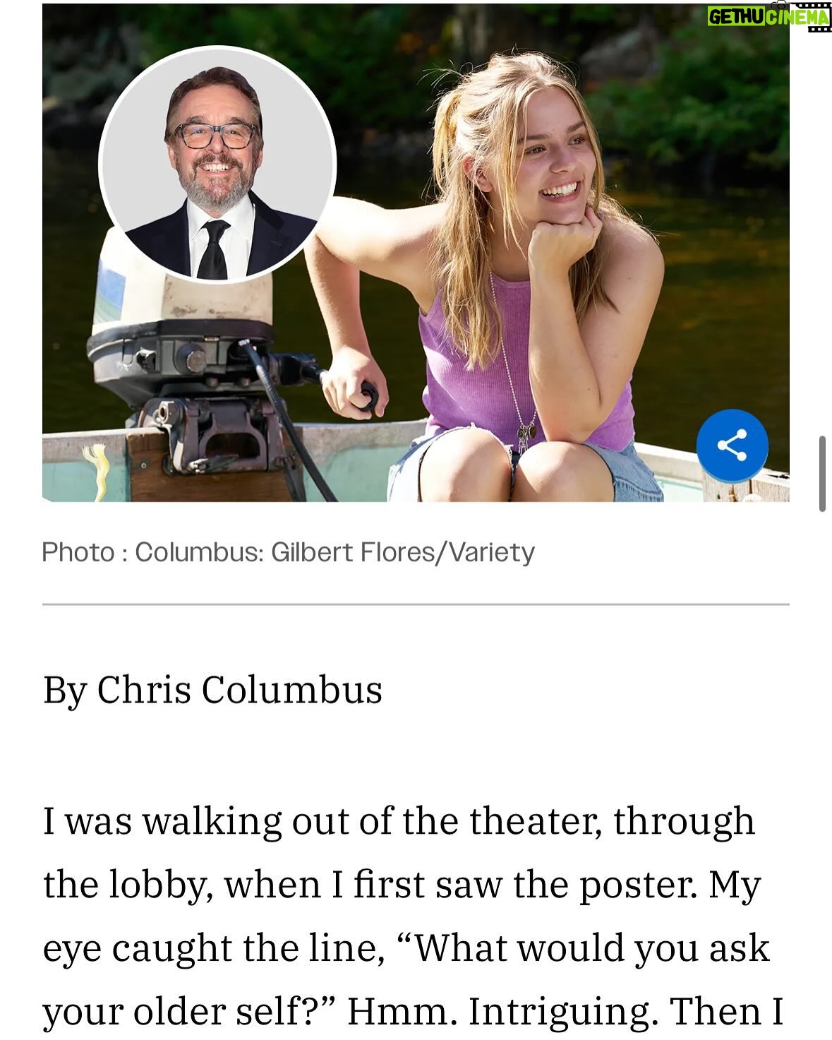 Megan Park - 4K Likes - to see these words written from one of the greatest filmmakers and writers of ALL time, Mr. Chris Columbus, brought me to my knees. Thank you, I’ll literally never recover… (if you don’t know him by name, shocked, but you know his movies because they made you. they were formative and shaped you to be the person you are today. google him then send him a thank you letter) full article on variety