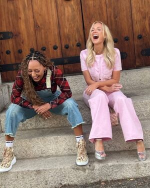 Mel B Instagram - I make sure that EVERY day has a proper “belly laugh” isn’t that right “Bunton”