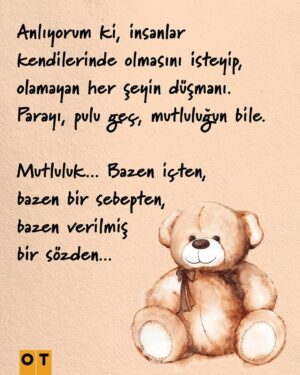 Meltem Yılmazkaya Instagram - Kahve içmişim, tadına varmamışım, her gün aynı sokaktan geçmişim, kafamı kaldırıp binaların renklerine bakmamışım, her sabaha gözümü açmışım da, nefes almamışım.

Anlıyorum ki, insanlar kendilerinde olmasını isteyip, olamayan her şeyin düşmanı. Parayı, pulu geç, mutluluğun bile.

Mutluluk... Bazen içten, bazen bir sebepten, bazen verilmiş bir sözden... 📝 #MeltemYılmazkaya 🧡 #OTdergi