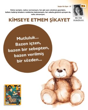 Meltem Yılmazkaya Instagram - Kahve içmişim, tadına varmamışım, her gün aynı sokaktan geçmişim, kafamı kaldırıp binaların renklerine bakmamışım, her sabaha gözümü açmışım da, nefes almamışım.

Anlıyorum ki, insanlar kendilerinde olmasını isteyip, olamayan her şeyin düşmanı. Parayı, pulu geç, mutluluğun bile.

Mutluluk... Bazen içten, bazen bir sebepten, bazen verilmiş bir sözden... 📝 #MeltemYılmazkaya 🧡 #OTdergi