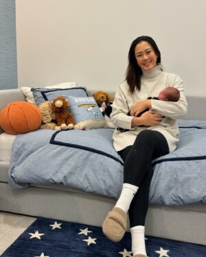 Michelle Wie Instagram - So excited to share Jagger’s nursery I designed with @potterybarnkids we’re can’t wait to watch him grow in this beautiful space! We repurposed our daughter’s twin size mattress into a @potterybarnkids daybed for the nursery and this little functional addition has been a game changer for us so far. 😍 #lovemypbk