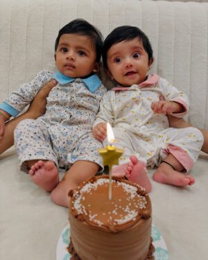 Milana Nagaraj Instagram - “Pari-Partha! 👦👧 
We are so grateful for the blessings of 2024, especially the arrival of our precious munchkins Pari and Partha(My nephew). You have filled our lives with so much love and laughter. We are excited to see what future holds and to continue making memories with these little blessings. 
We are grateful for the journey and the love we share as a family ♥️
Cheers to a fantastic 2025! Happy new year from all of us🥂