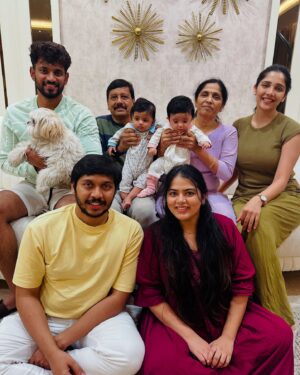 Milana Nagaraj Instagram - “Pari-Partha! 👦👧 
We are so grateful for the blessings of 2024, especially the arrival of our precious munchkins Pari and Partha(My nephew). You have filled our lives with so much love and laughter. We are excited to see what future holds and to continue making memories with these little blessings. 
We are grateful for the journey and the love we share as a family ♥️
Cheers to a fantastic 2025! Happy new year from all of us🥂