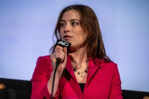 Mina Sundwall Instagram - thank you @am_cinematheque for having us ❤️ @graduatesfilm @futureoffilmisfemale 
📸 Chris Spurrell for American Cinematheque