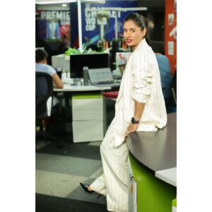 Mithali Raj Instagram - Dress like you mean business but make it fashion. 

Outfit - @hm
Shoes - @jimmychoo 
Styled and Managed by - @ashimash
Image credit - @auhsojv

#Style #Fashion #OOTD