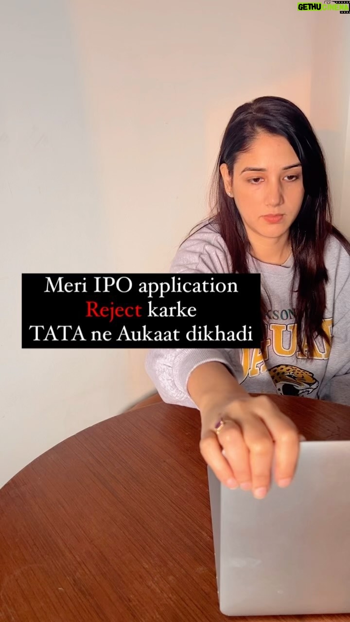 Monica Malik - 77.9K Likes - Ab Rona Mat Please š¤«
#tata #ipo #apply #rejection #money #application #reels #reelkarofeelkaro