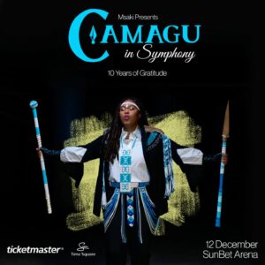 Msaki Instagram - It’s been an incredible 10 years of music and magic with you. On the 12th December, join me for Camagu in Symphony—a night of gratitude and celebration. 🙏🏾✨

#camaguinsymphony
#msaki10

Tickets Available. Link in Bio