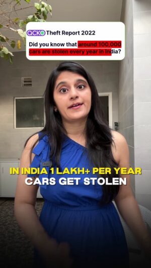 Neha Nagar Instagram - Get a full refund on the stolen car!

Did you know over 1 lakh cars are stolen every year in India, with a whopping 56% of cases concentrated in Delhi NCR alone? Bengaluru and Chennai also see a significant number of thefts, at 9% and 5% respectively.

While standard insurance helps, it often settles based on Insured Declared Value (IDV), which never reflects your car's full worth.

**Here's where a Return To Invoice (RTI) add-on can be your hero**

What is RTI?

RTI is an add-on for your car insurance that provides the full invoice value for your car in case of theft or irreparable damage. This includes:

* Car purchase price

* RTO charges

* Road tax

Why is RTI important, especially in high-risk cities like Delhi NCR, Bengaluru, and Chennai?

* Maximises payout: Get the complete value you paid for your car, not just the depreciated IDV.

* Peace of mind: Focus on recovery, not financial loss, in a stressful situation.

* Important Note : RTI cover is only available for vehicles which are less than 3 years old.

And follow @iamnehanagar for more such insightful videos.
