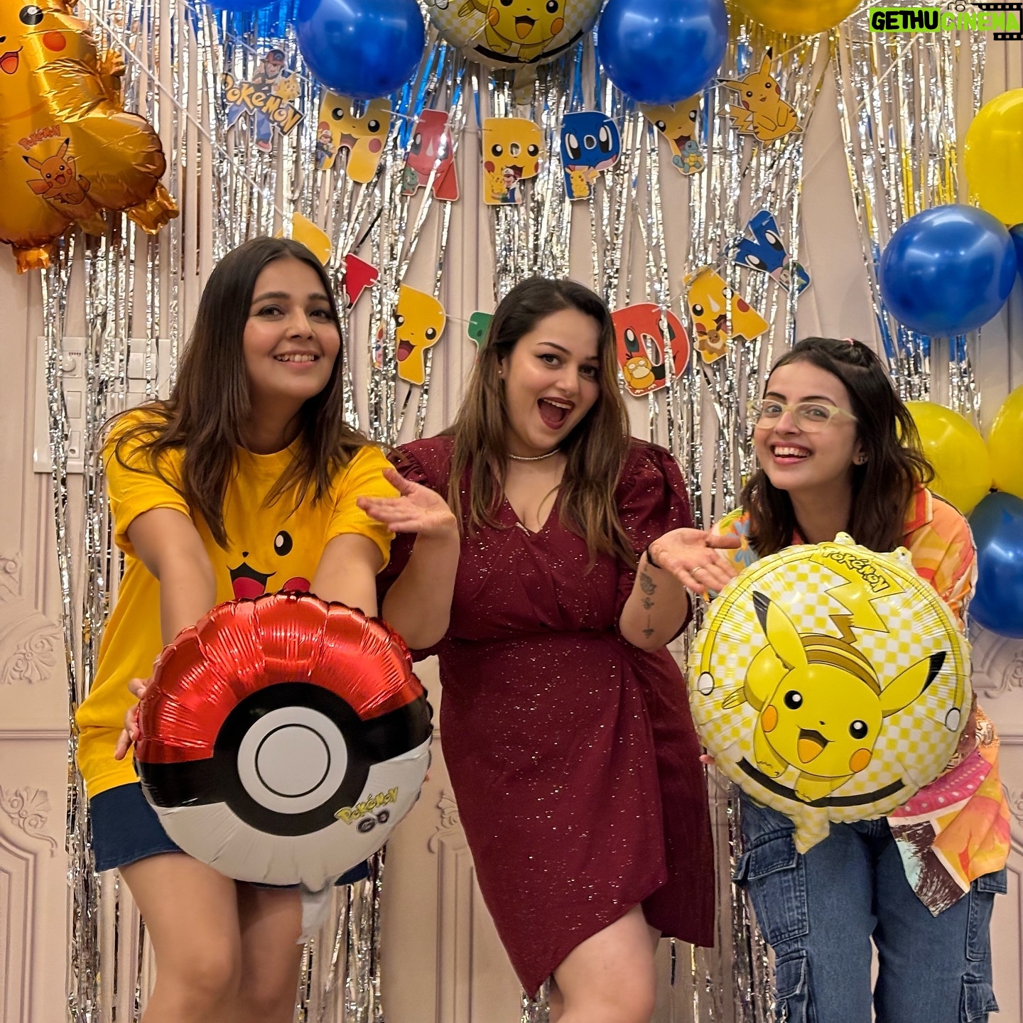 Nehalaxmi Iyer - 123.5K Likes - Its our #pokemon gurl #pikachu βs Bday and i have to announce she is finally a Grown up NOT yet thats why her bday party theme is pokemon π
πππ
Happiest bday cutest most @nehalaxmi_ ππππ