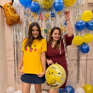 Nehalaxmi Iyer Instagram - Its our #pokemon gurl #pikachu ‘s Bday and i have to announce she is finally a Grown up NOT yet thats why her bday party theme is pokemon 😅😂😂😂
Happiest bday cutest most @nehalaxmi_ 💖💖💖💖