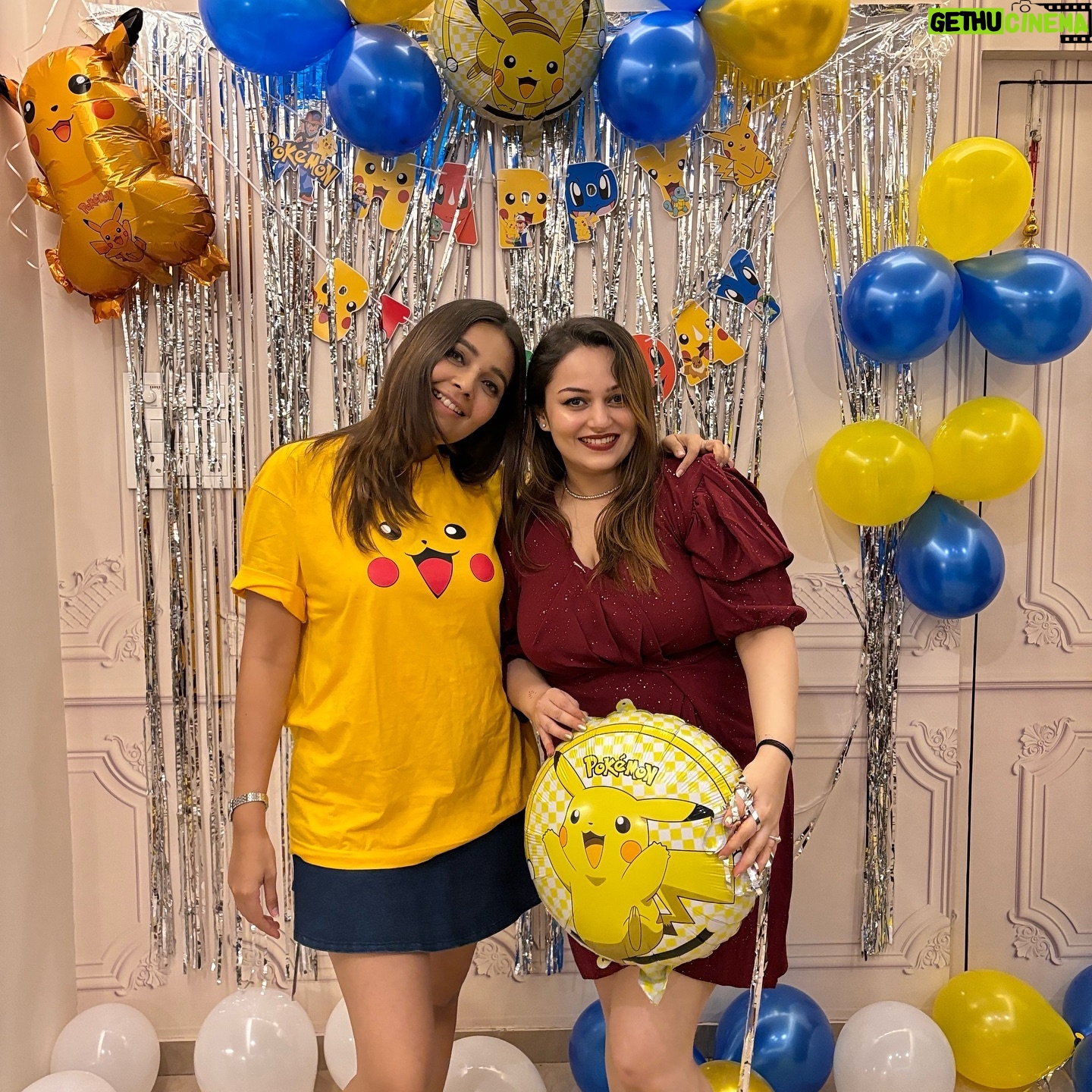Nehalaxmi Iyer - 123.5K Likes - Its our #pokemon gurl #pikachu βs Bday and i have to announce she is finally a Grown up NOT yet thats why her bday party theme is pokemon π
πππ
Happiest bday cutest most @nehalaxmi_ ππππ