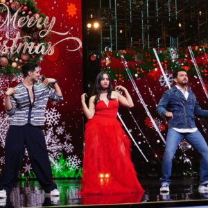 Nikhita Gandhi Instagram - If @indianidols’s this weekend’s episode was playlist
feat @nikhitagandhiofficial 💃

@sonytvofficial @fremantleindia @indianidols 
Indian Idol, Fremantle India, reality show, music show, Papon