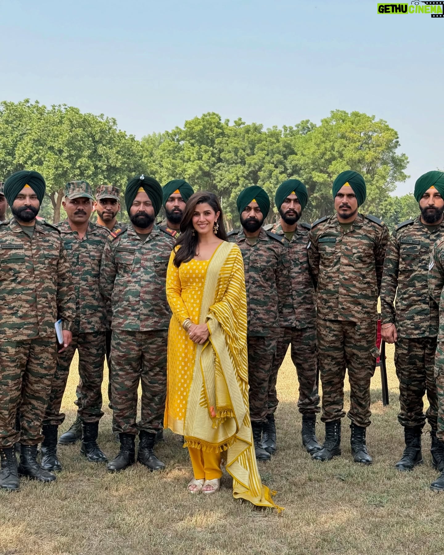 Nimrat Kaur - 77.4K Likes - On Papa’s 72nd Birth Anniversary today, Mama, my sister and I inaugurated a memorial in his name honouring not only his but 12 other gallant soldiers’ supreme sacrifice for the nation all hailing from Sri Ganganagar, Rajasthan. A dream my family and I dreamt of 30 years ago since we lost him in Jammu and Kashmir in 1994, finally came true.
Papa was a son of the soil, born to a farmers’ family in Mohanpura village. He led, lived and died by example, fearless and fierce till his last breath. Words fail me today to express the pride I feel standing on this soil, in his birthplace witnessing immortalising his name and life story to inspire present day and future generations.
My sincerest gratitude for the relentless efforts and support from the civil administration in close co-ordination with the local army personnel stationed here.
Also a heartfelt thanks to Mr Thomas John Kovoor of Studio Sukriti in Jaipur for his patience through the meticulous sculpting journey executing such a flawless job and breathing life into my father’s sculpture with such keen attention to detail.
Happy Birthday to my Papa.
Long live my father’s name and long live his legacy…Jai Hind 🙏🏼🇮🇳 @indianarmy.adgpi