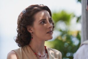 Olivia Morris Instagram - In honour of Hotel Portofino’s Season 2 finale airing this tomorrow on U&Drama here’s some piccys from that lovely summer 😘😘😘 

@misslouize’s gorgeous costume design and @amystewart_muah make up and hair deserves all the flowers 🌺