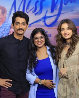 Parvathy Saran Instagram - @worldofsiddharth Sid for a reason ♥️ Wishing all success to team #MissYou releasing in theatres on November 29 🎬
.
@ashika_rangnath Cheers to your entry in Tamil Cinema ✨
.
Interview @indiaglitz_tamil