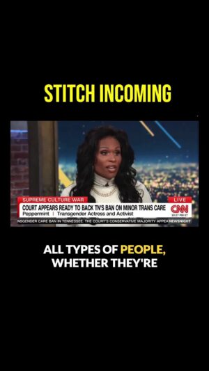 Peppermint Instagram - This court case (US v. Skrmetti) questions whether it is it fair to deny trans people care just BECAUSE  they're trans. 🚧 Gender-affirming care for minors usually is non-medical, social things like clothes, pronouns, or name changes. But when medically necessary, doctors prescribe the SAME types of medications and treatments that non-trans patients receive without pushback. Ultimately, the goal is to allow trans youth to develop socially and personally in a non-threatening, comfortable way that allows them time to figure it out. Some trans folk opt for surgery at a later point, some don’t. But it should be THEIR DECISION.—EASY! 💁🏾‍♀️

Trans people want the same things everyone else does—to live freely with access to healthcare, housing, jobs, and safety. We want to thrive and have the same opportunities as every human. That’s why I stand with my community and fight for justice to make the world safer for each of us. ✊🏼✊🏽✊🏾✊🏿🏳️‍⚧️

Thank you to @AbbydPhillip and @CNN  for having myself and @pantsDiamond on and giving us a seat at the table.
See My Full CNN reaction on YouTube‼️ 🔗 in bio or subscribe at youtube.com/@MissPeppermint247. 📺