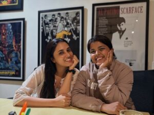 Pooja Devariya Instagram - With our nation’s Golden Sparrow @priyankaamohanofficial ✨🪽💫🧿

It has been a truly transformative and whole-istic journey this far…to new beginnings! 🙏🏽✨🫡

#goldensparrow #MaskOffIndia #respect #priyankamohan #poojadevariya #2025